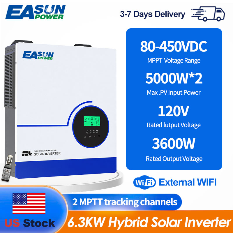 EASUN POWER 6300W Hybrid-Solar – Grid Tie Inverter Limiter 2000W Bewertung und Preis