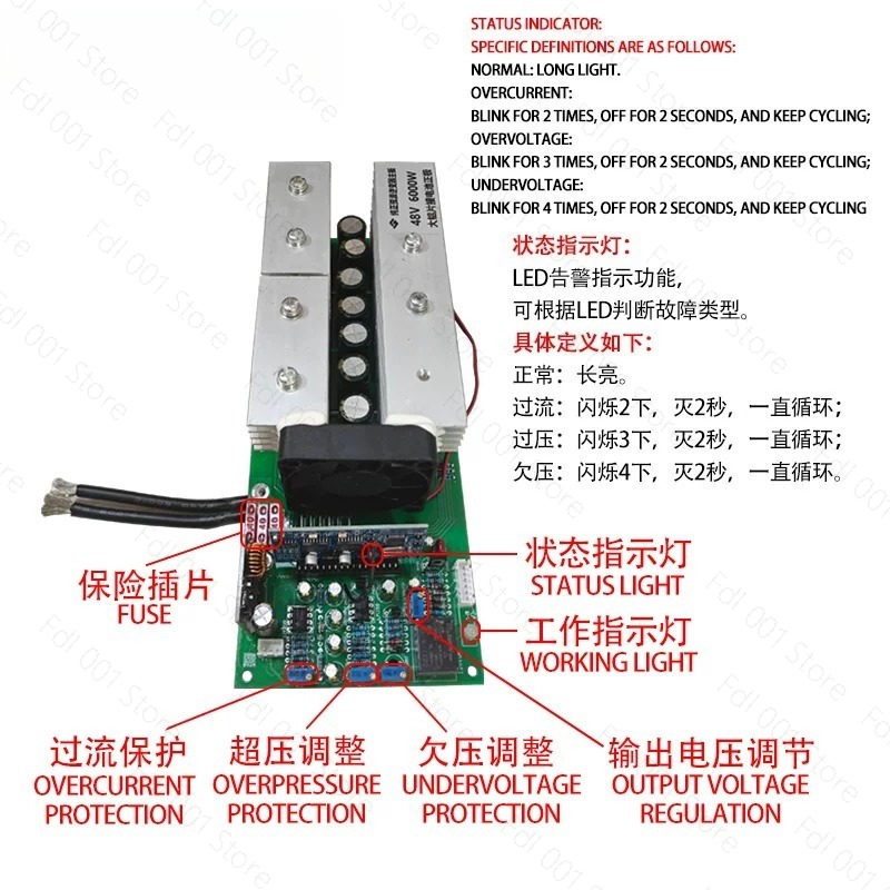 24V 48V 60V 72V 90V DC zu AC 2 – Pure Sine Wave Inverter Board 24V 48V Bewertung und Preis