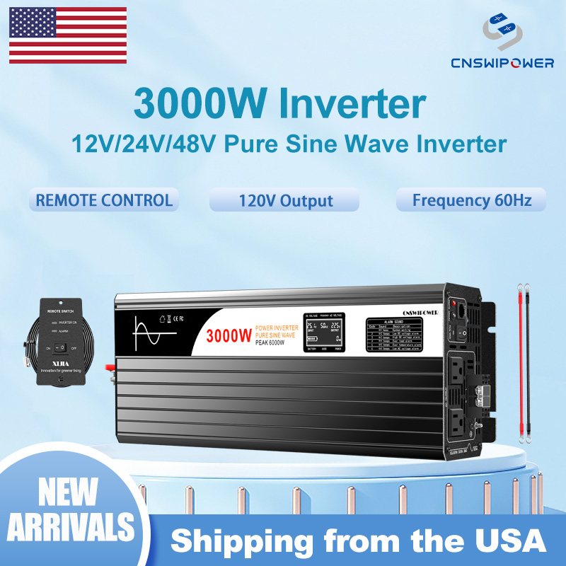 3000W Reiner Sinus-Wechselrich – Inverter Pure Sine Wave 60Hz 120V 3000W Bewertung und Preis