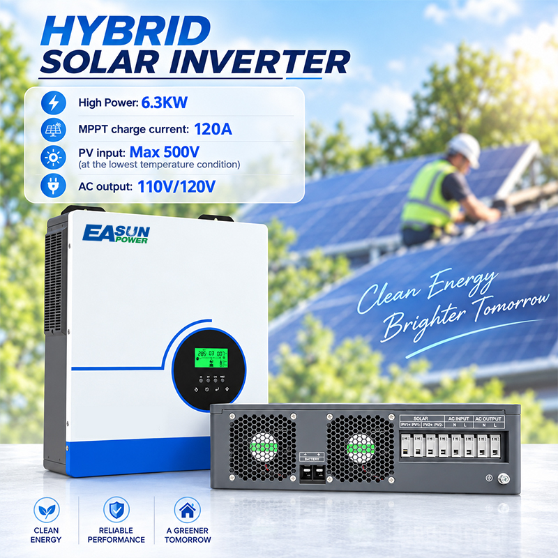 EASUN POWER 6300W Hybrid-Solar – Grid Tie Inverter Limiter 2000W Bewertung und Preis